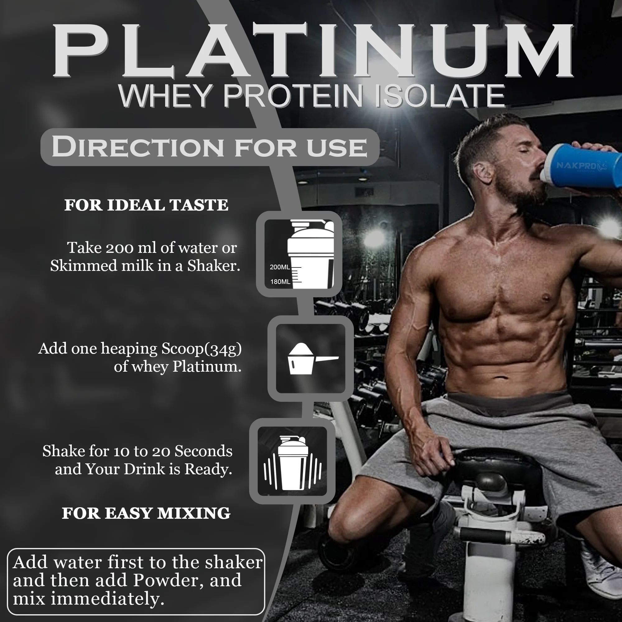 Nakpro Platinum Raw Whey Protein Isolate | 90g Protein | Clean Unflavored Whey Protein | Trustified Certified - Image 46