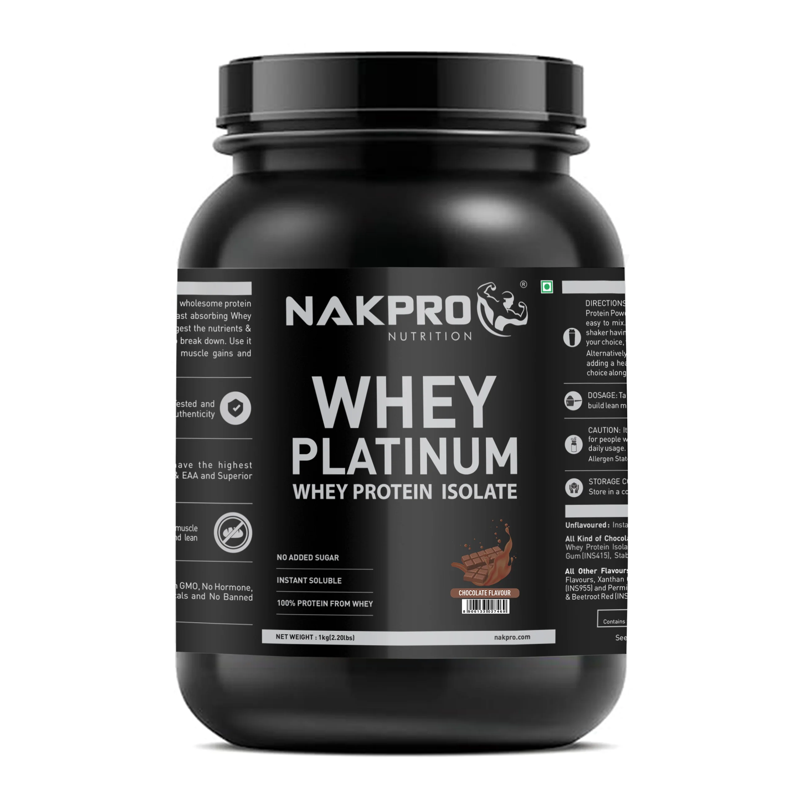 Nakpro Platinum Raw Whey Protein Isolate | 90g Protein | Clean Unflavored Whey Protein | Trustified Certified - Image 51