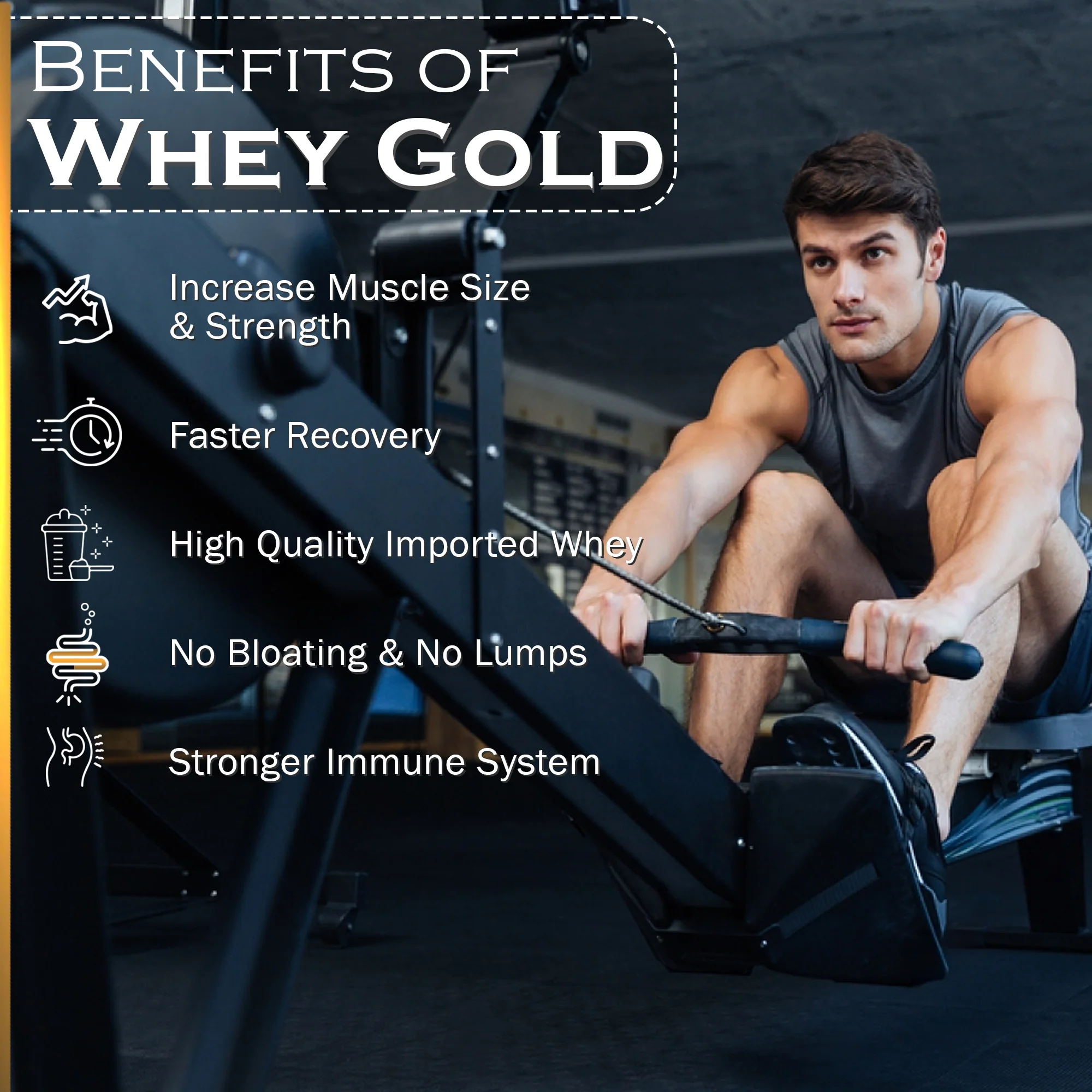 Nakpro Whey Gold Protein Concentrate | 80g Protein | Clean Unflavored Whey Protein | Trustified Certified - Image 17