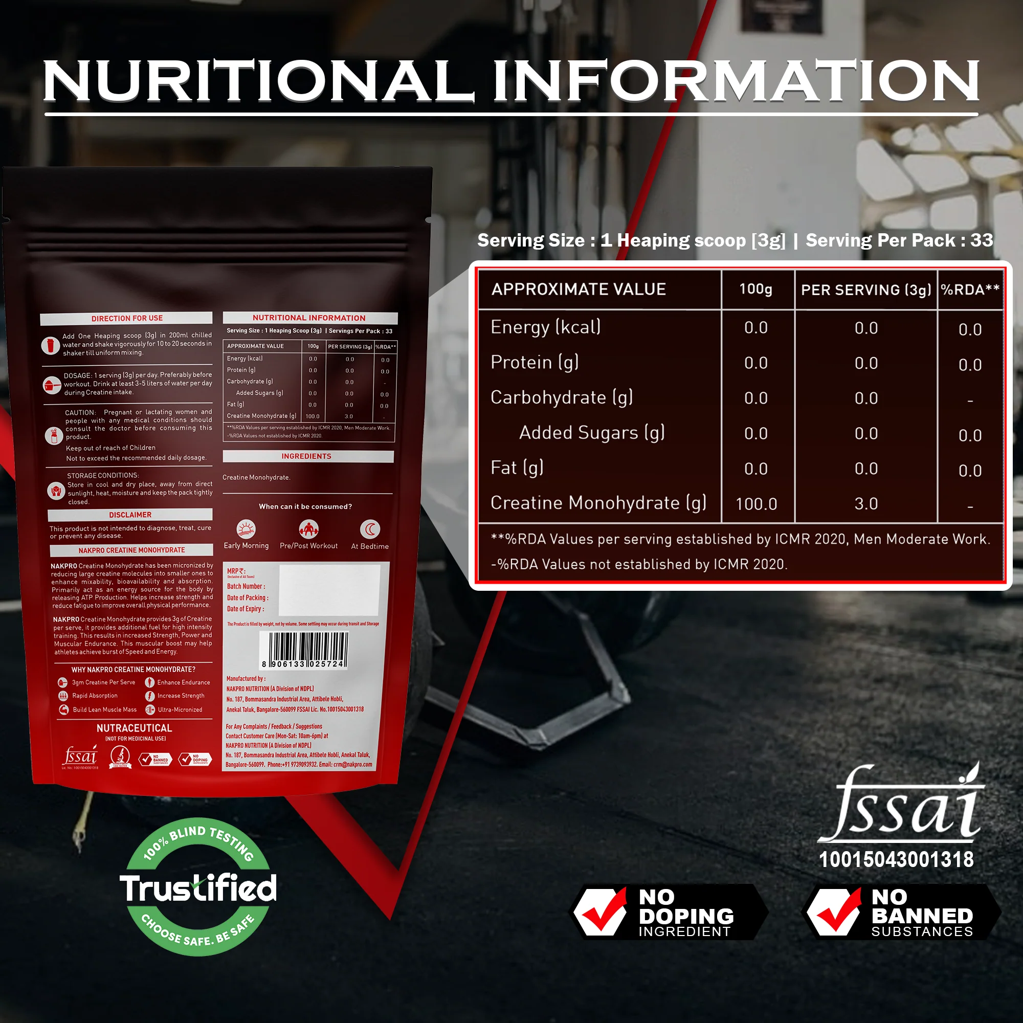 Nakpro Wheyzyme Absorption Whey Protein (Isolate & Concentrate) | 73g Protein | Added Probiotics | Trustified Certified - Image 4