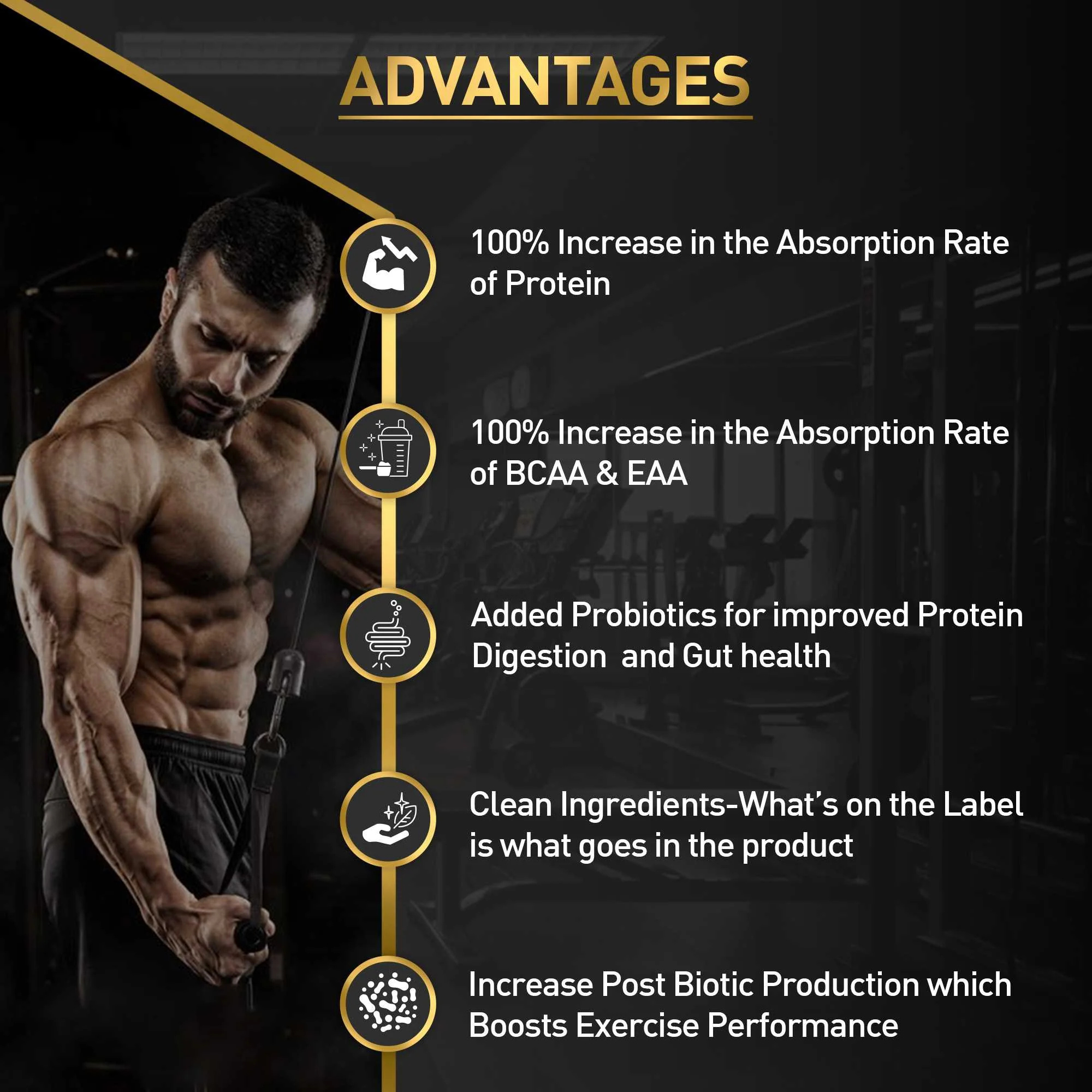 Nakpro Wheyzyme Absorption Whey Protein (Isolate & Concentrate) | 73g Protein | Added Probiotics | Trustified Certified - Image 7